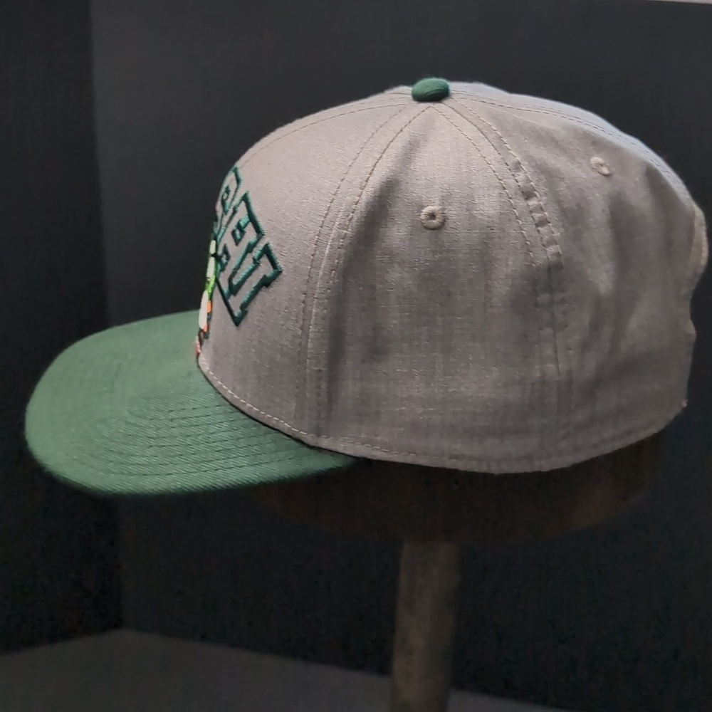 Yoshi Gray / Green Super Mario Bros.Flat Bill, Snapback Hat. - Picture 3 of 8